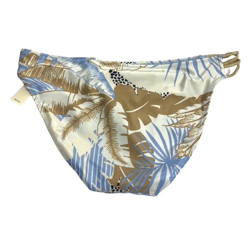 Aerie swim Blue Printed Bottoms NWT